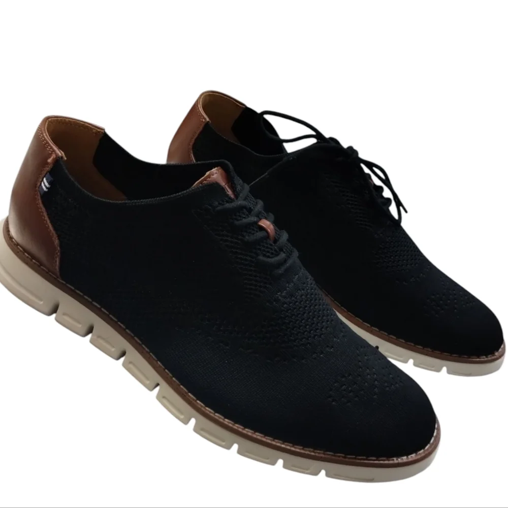 Nautica Men's Knit Dress Oxford Dress Shoes Size 12 Breathable Stylish Lightweig